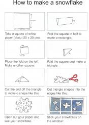 How to make a snowflake